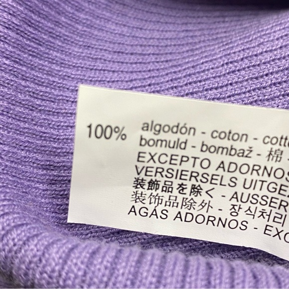 NWT. Zara Good Things Ahead Authentic Edition Light Purple Beanie.  Size 10-14. - Picture 6 of 7
